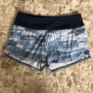 Lululemon Blue Run Times II Shorts